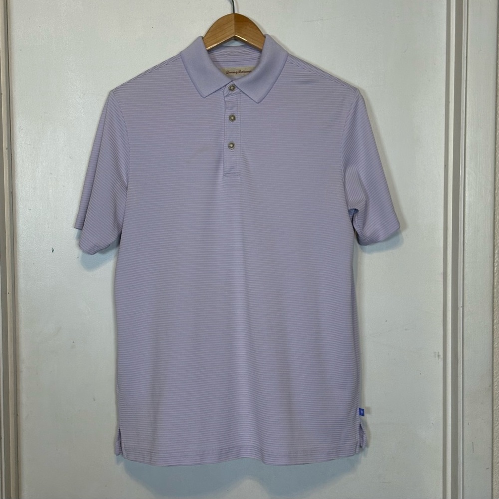 Tommy Bahama Light Lavender Polo Shirt Size Small - Picture 3 of 10